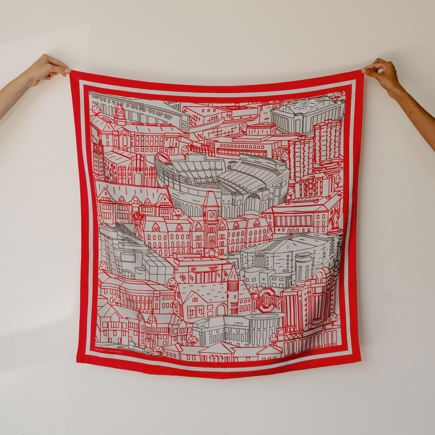 The Ohio State Silk Scarf