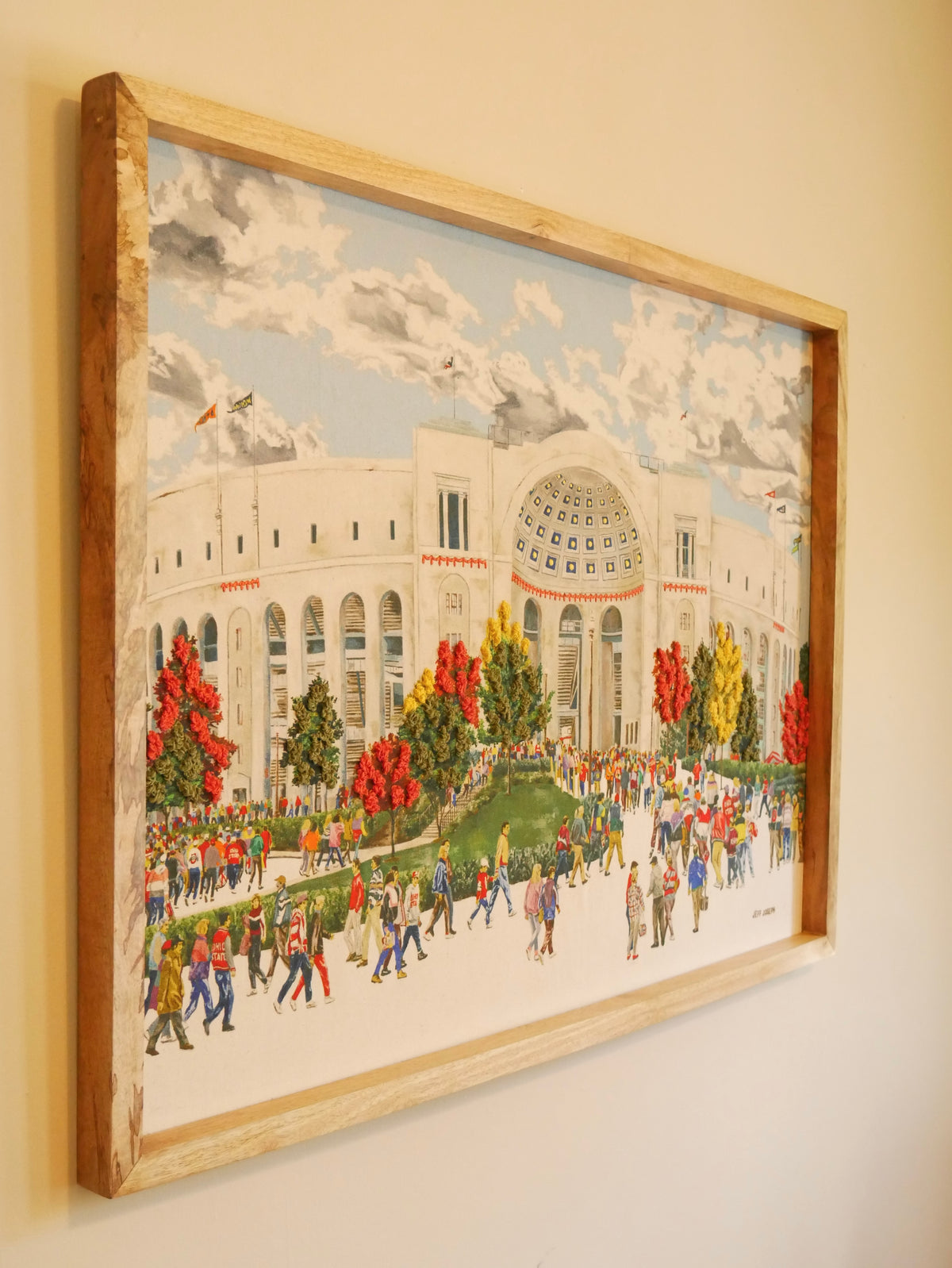 The Original Ohio Stadium Fine Art Textile