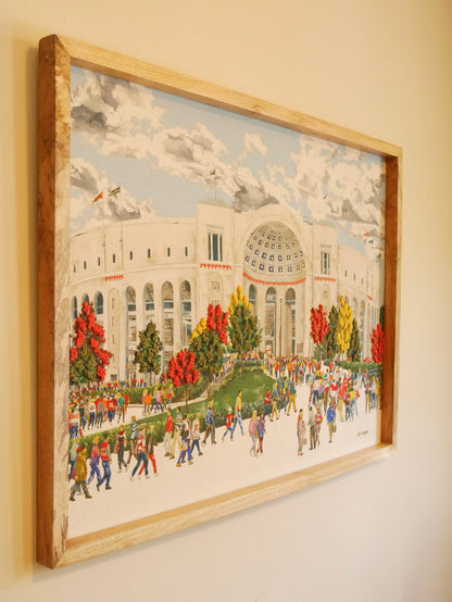 The Original Ohio Stadium Fine Art Textile