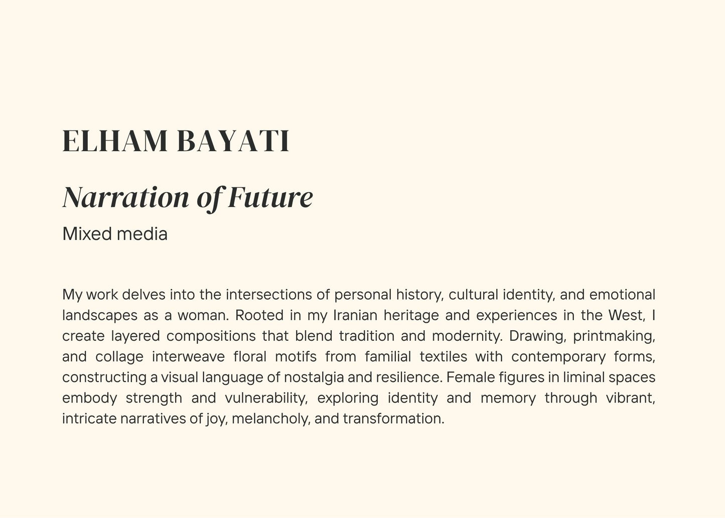 Narration of Future