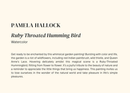 Ruby Throated Humming Bird